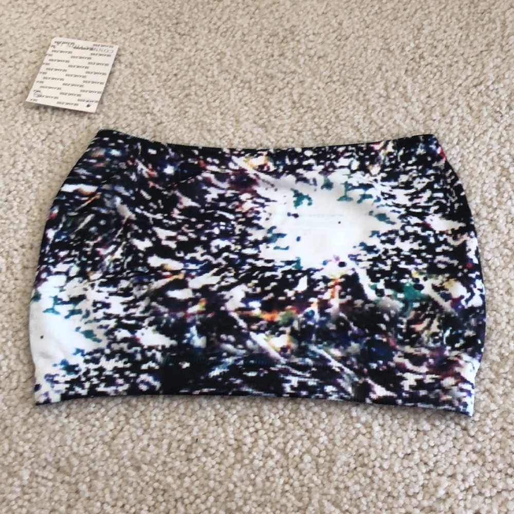 NWT Connection 18 Cropped tube top popular static print!